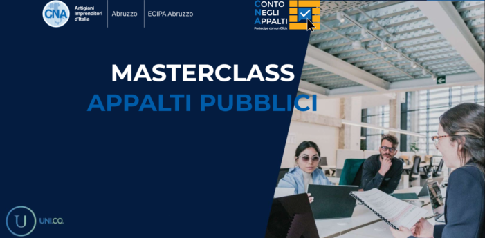 Appalti pubblici, al via la MasterClass di CNA Abruzzo