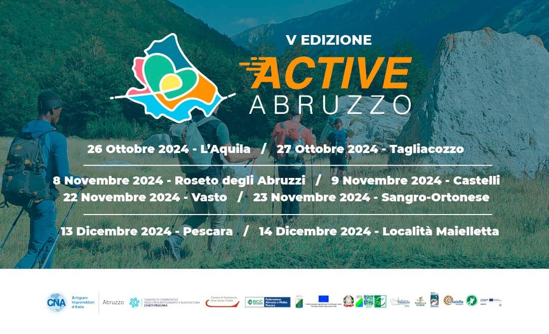 Il turismo che verrà: venerdì confronto a Pescara con Active Abruzzo 2024 sulle infrastrutture strategiche della mobilità. E sabato appuntamento sulla Maielletta