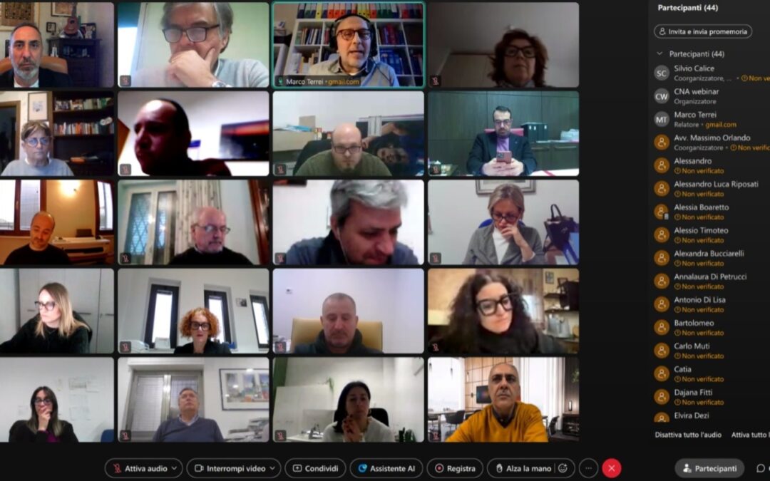 MasterClass CNA Abruzzo, ieri al via il corso sugli appalti pubblici