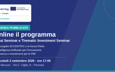 ECCENTRIC, pubblicata l’agenda del Local Seminar e Thematic Investment Seminar